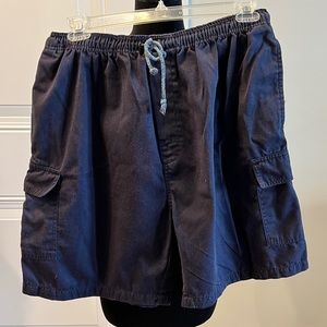 Banana Jack Navy Blue cargo drawstring shorts